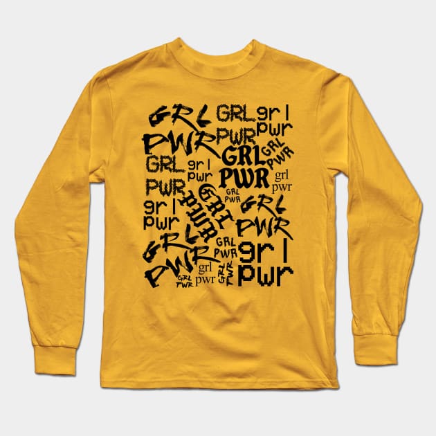 GRL PWR! Long Sleeve T-Shirt by LanaBanana